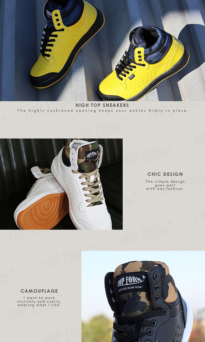 安全靴 ハイカット MG-5670 鉄製先芯 キャンバスタイプ スニーカー