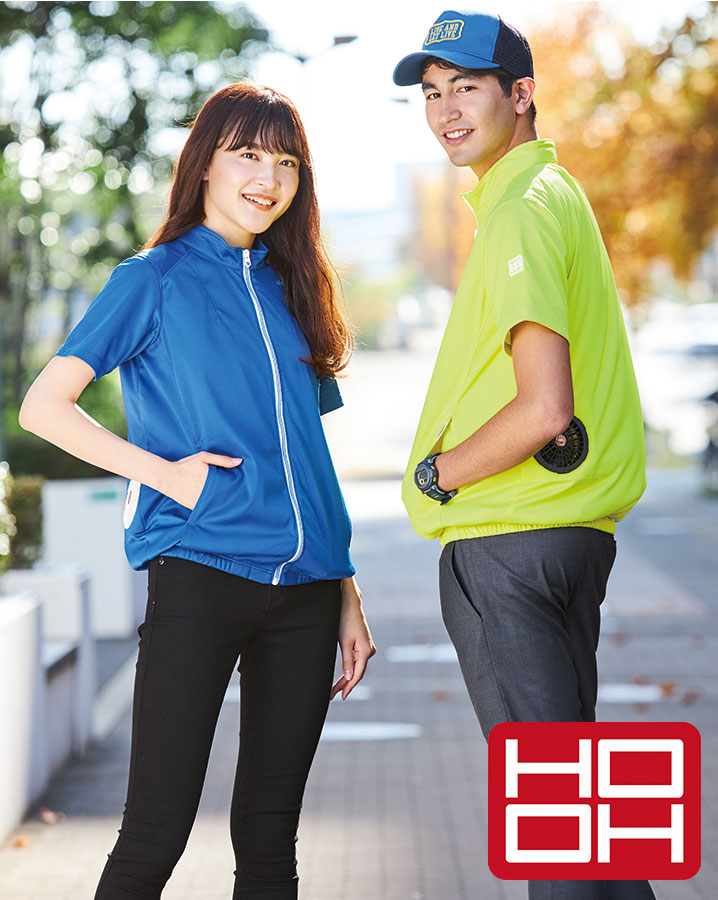 HOOH（鳳皇） 空調作業服 半袖ニットブルゾン 服のみ V771 ジャケット