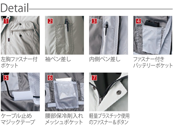 HOOH 快適ウェア 空調作業服 ファン対応 半袖ブルゾン V8307 服