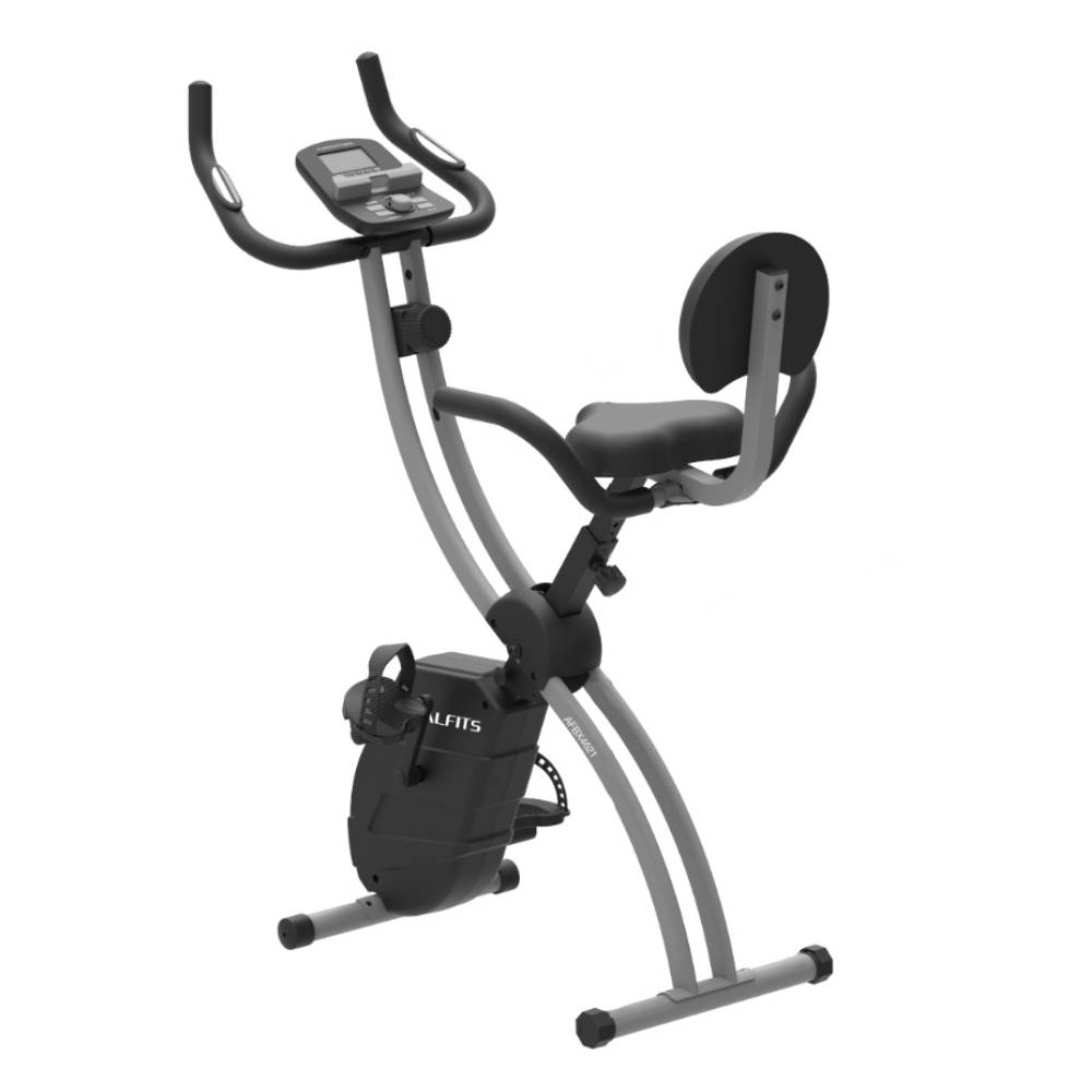 アルインコ フィットネスバイク ケガ防止 8段階 負荷 コンパクト収納  体力レベル確認 背もたれシート 大型座面シート alinco AFBX4621K ブラック レッド 爆買 | ALINCO | 01