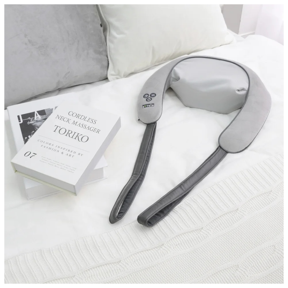 マッサージ器 首 肩回り 肩 太もも ふくらはぎ コードレス 電動 ネックマッサージャー 首マッサージ器 足マッサージ ヒーター搭載 もみ玉 メーカー保証有 | ALINCO | 01