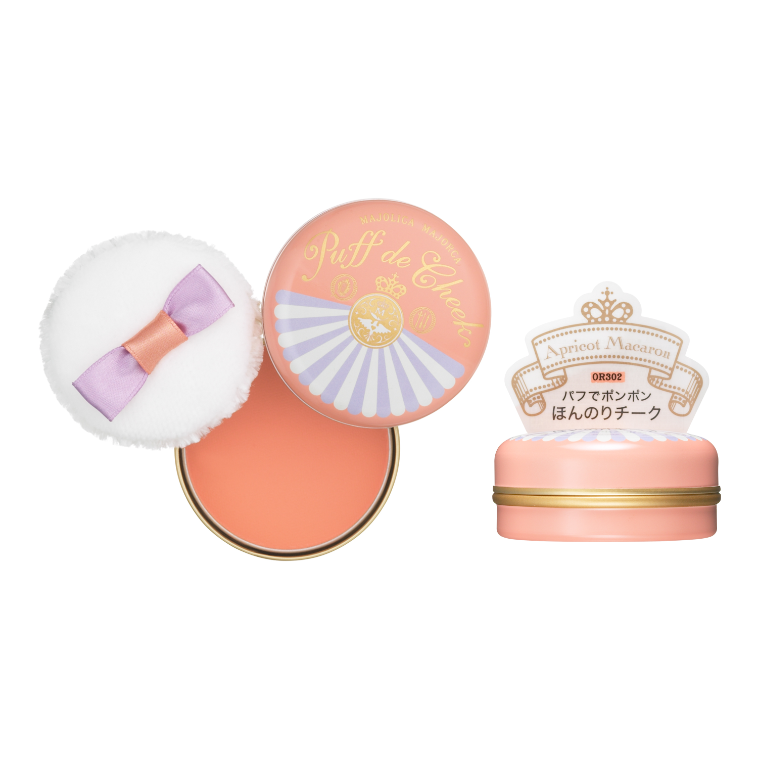 マジョリカ マジョルカ パフ・デ・チーク OR302 アプリコットマカロン 7g | MAJOLICA MAJORCA