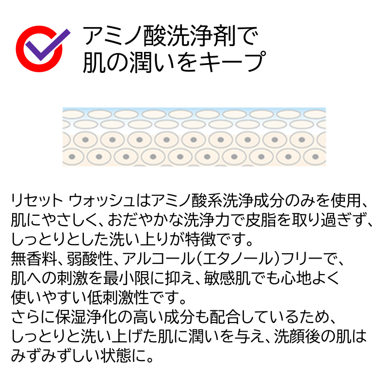 ACSEINE（アクセーヌ） リセットウォッシュ 200ml 泡状洗顔料 国内正規