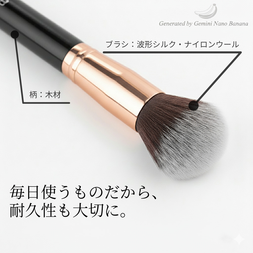ベーシック メイク ブラシ セット 12本入り ブラック 携帯に便利な収納