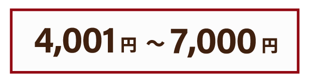 4000円から7000円