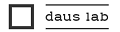 家具とインテリア daus lab ダウスラボ ロゴ