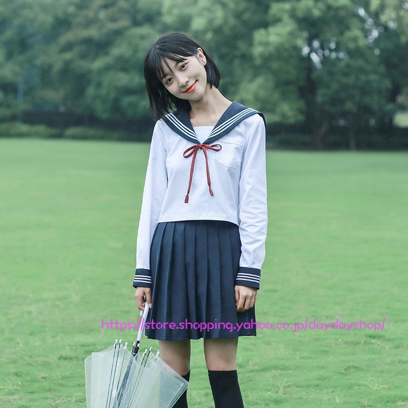 正式的 新品 学生服 制服スカート 中学生 高校生 セーラー服 本物