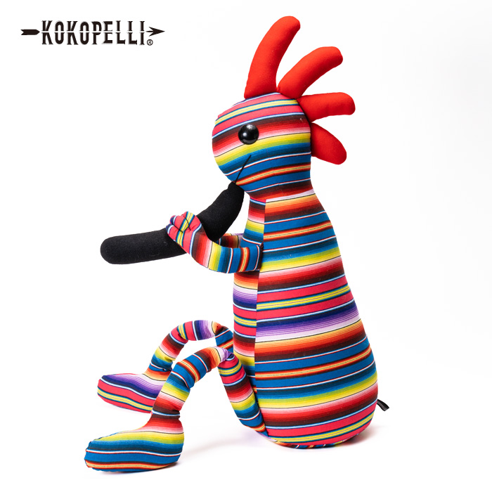 ココペリ人形 KOKOPELLI USA Fabric #61 Fiesta Stripe Multi XLサイズ