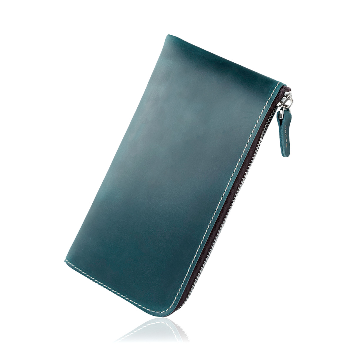 小さい長財布 L字ファスナー レザーウォレット メンズ 本革