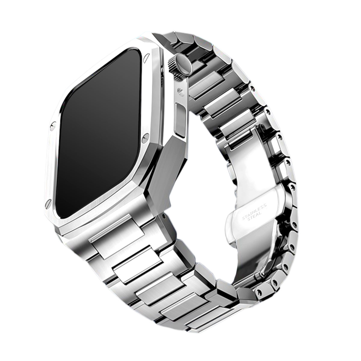 アップルウォッチ ケース 45mm ハードカバー ネジ不要 バンド