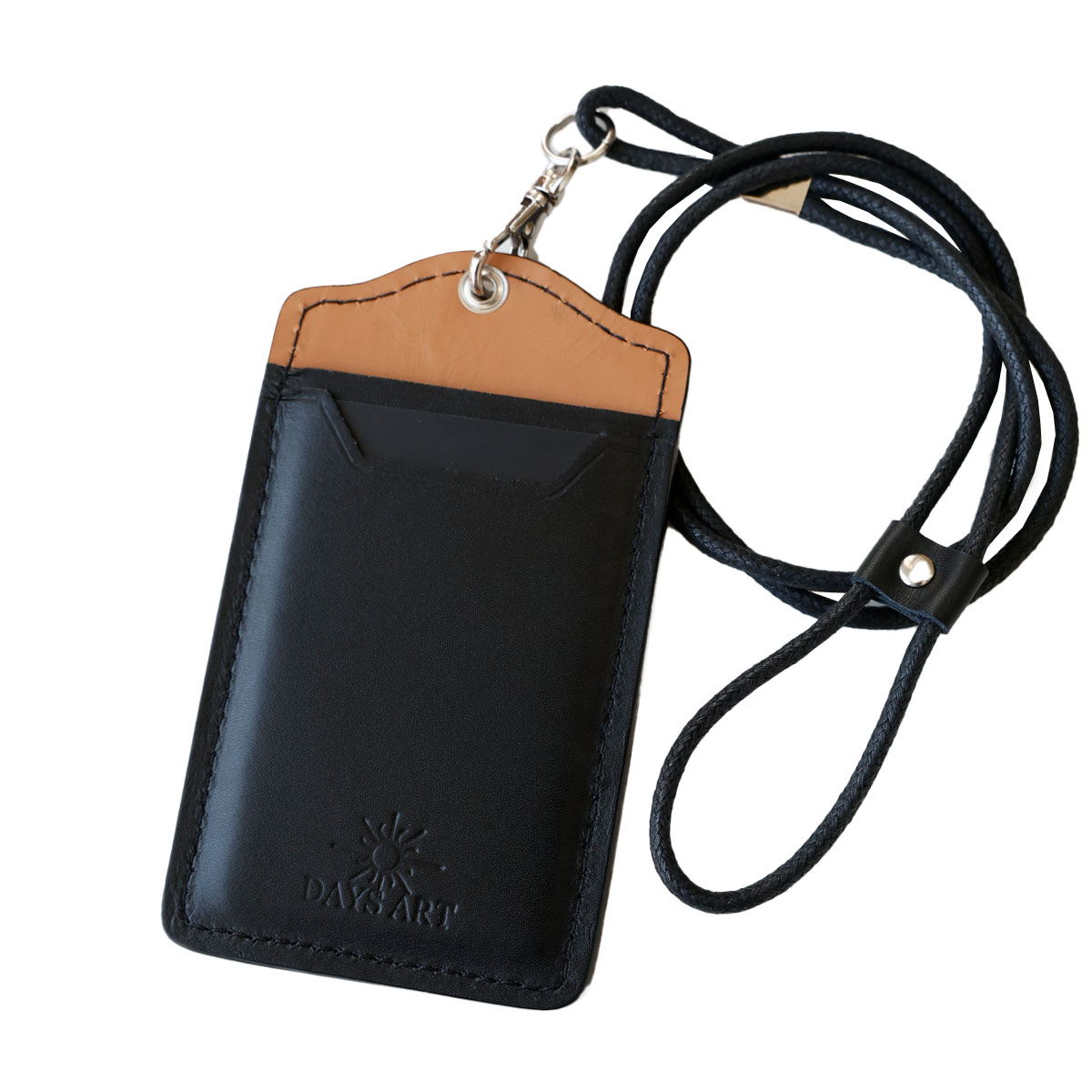 カードケース IDケース 首掛け メンズ スムースレザー ツートン 本革 キャッシュレス レディース |  | 01