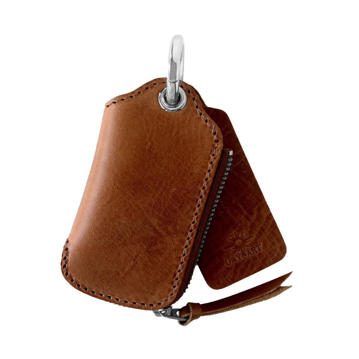 キーケース マルチケース スマートキーケース 財布 メンズ レディース 本革 イタリアンレザー 札入れ タン ヌメ革 | DAYSART | 03