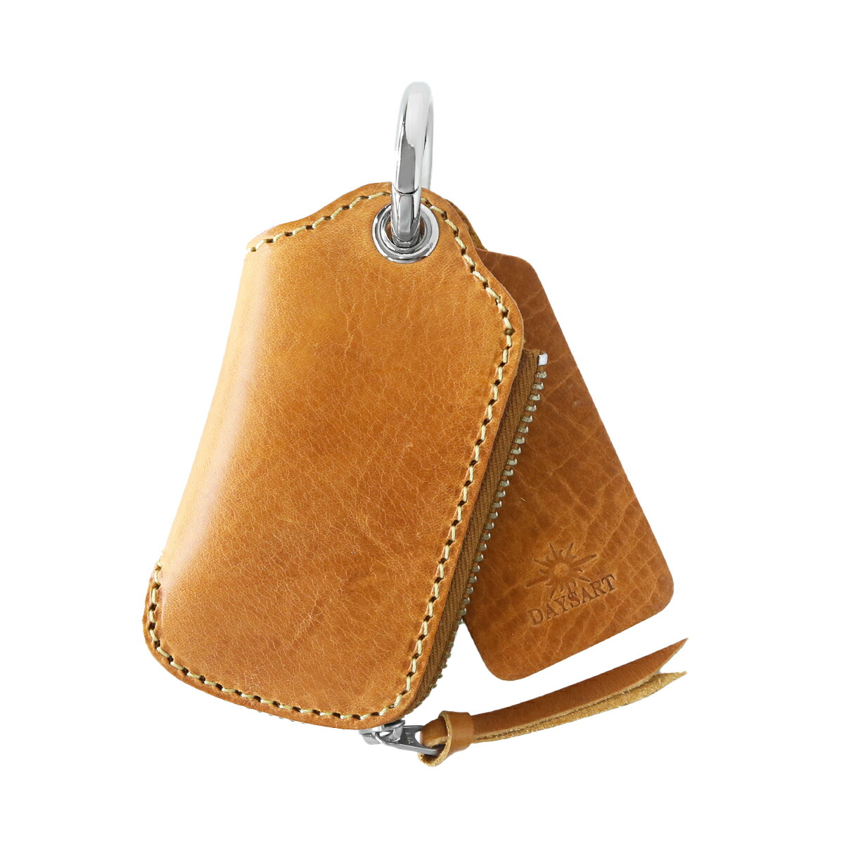 キーケース マルチケース スマートキーケース 財布 メンズ レディース 本革 イタリアンレザー 札入れ タン ヌメ革 | DAYSART | 04