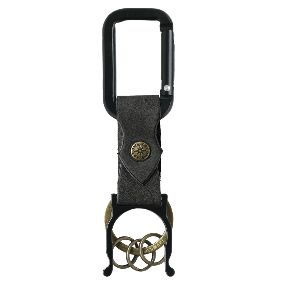 キーホルダー ペットボトルホルダー カラビナ メンズ レディース 本革 オイルレザー バネフック キーリング タン ヌメ革 |  | 01