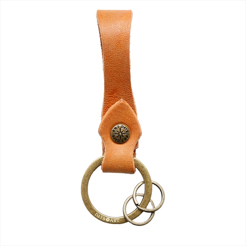キーホルダー 本革 メンズ レディース キーリング プルアップオイルレザー 革小物 車 スマートキー カラフル 6色 日本製 DAYSART ショート |  | 03