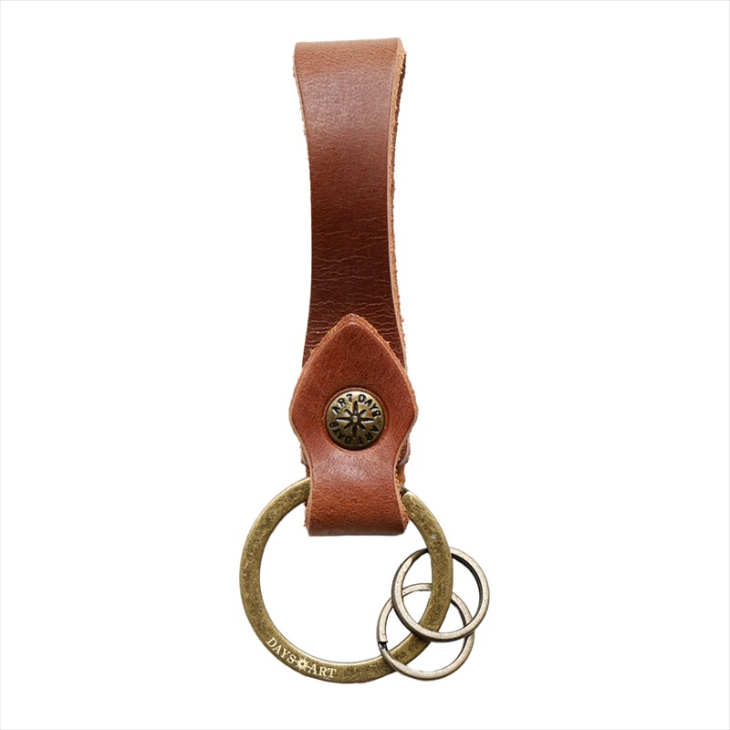 キーホルダー 本革 メンズ レディース キーリング プルアップオイルレザー 革小物 車 スマートキー カラフル 6色 日本製 DAYSART ショート |  | 02