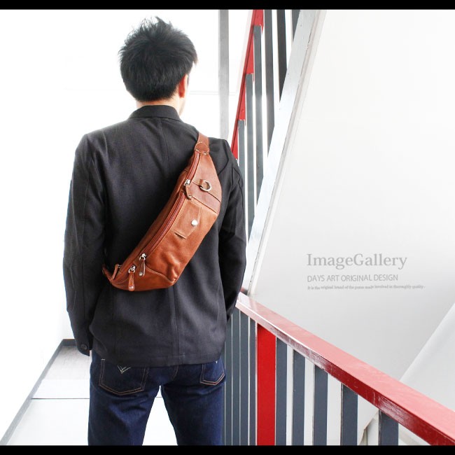 DAYSART（デイズアート） ウエストポーチ 本革レザー メンズ 斜め掛け