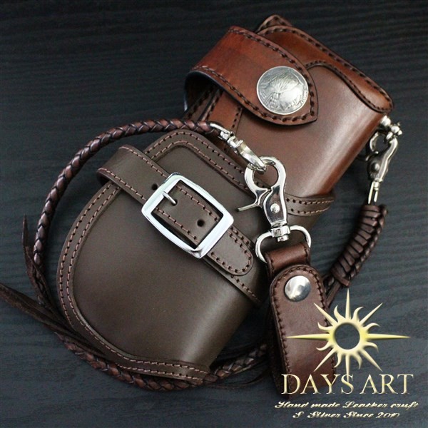 肉厚 DAYS ART バイカーズウォレット ライダースウォレット 長財布 本革 DAYSART 財布 メンズ 長財布 本革 レザー ブランド ブラック