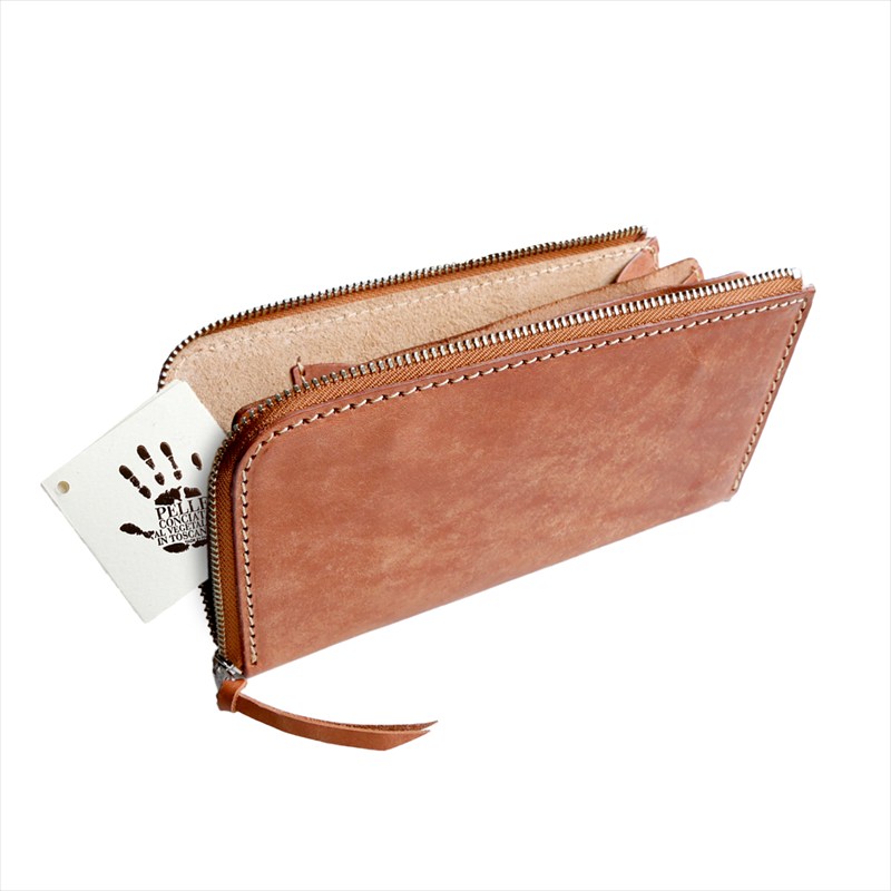 小さい長財布 レザーウォレット L字ファスナー 本革 財布 メンズ