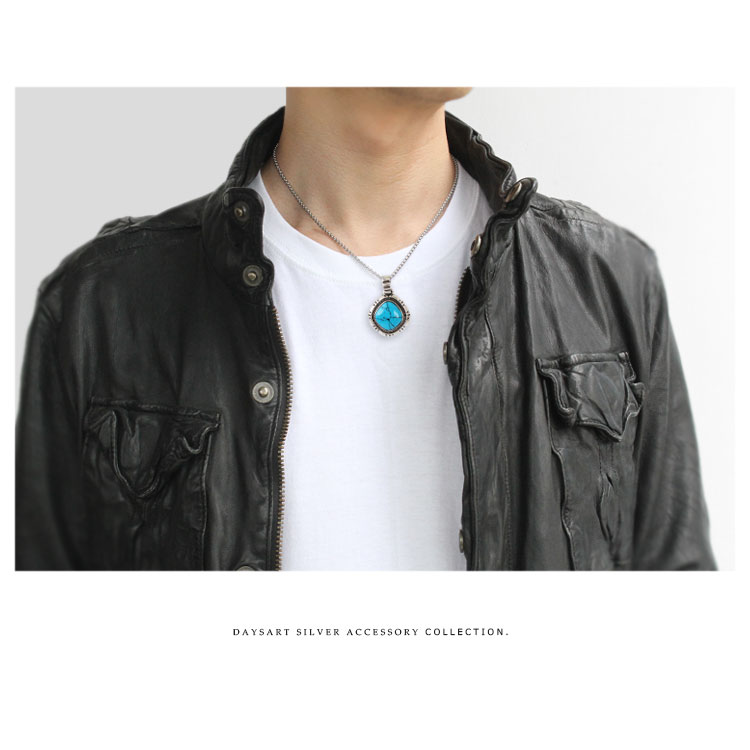 値下げ！ターコイズとシルバーのアクセサリーセット売り！ pe042_2.jpg