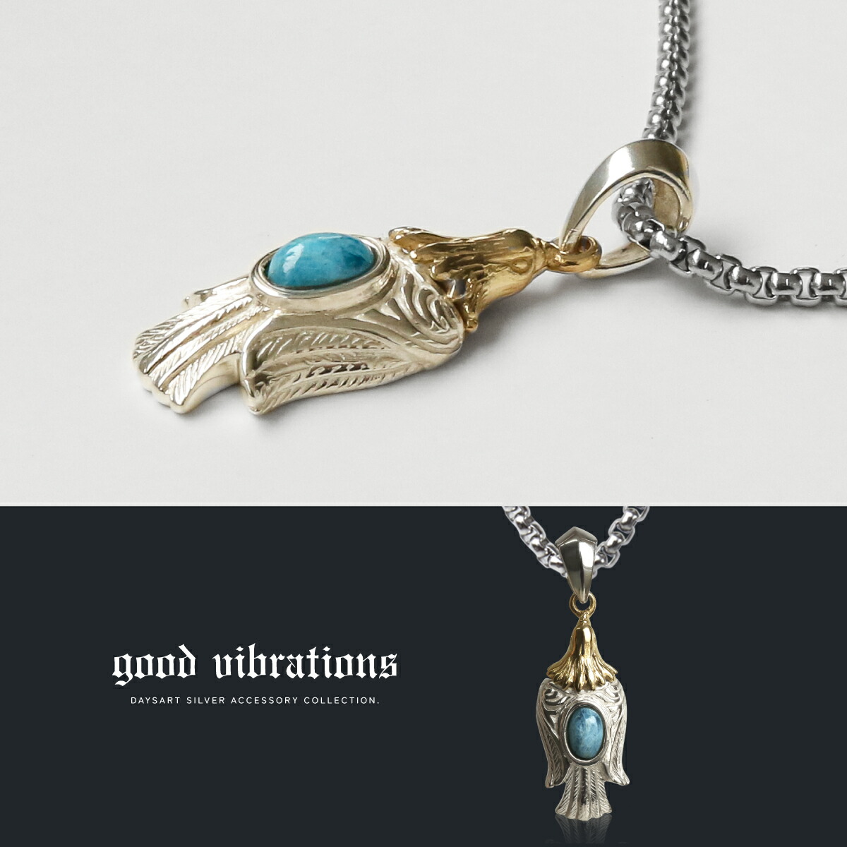 good vibrations ネックレス シルバー925 ペンダント ワシ イーグル