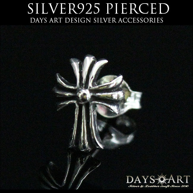 ピアス メンズ 片耳 シルバー925製 ゴシッククロス ブランド : 革財布