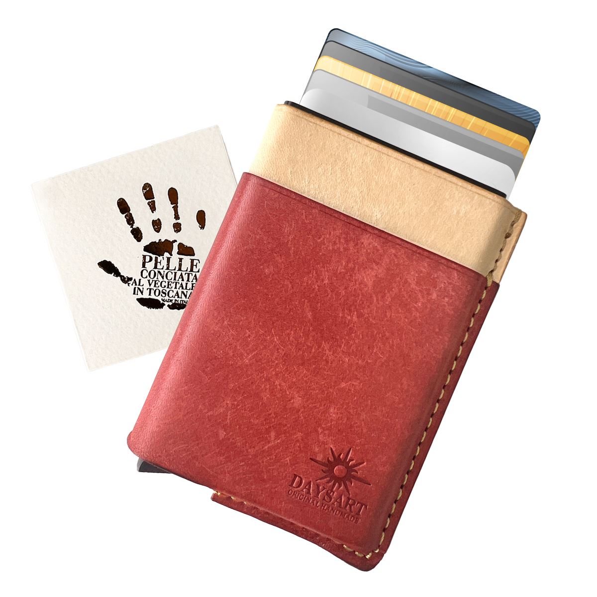DAYSART（デイズアート） スライドカードケース 本革 イタリアンレザー
