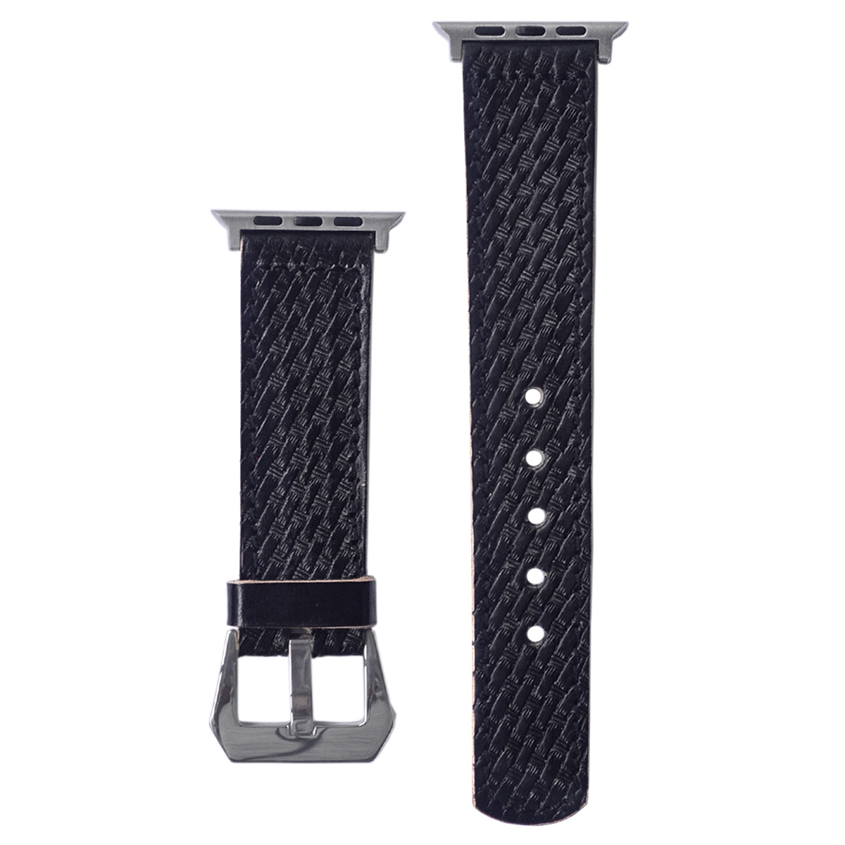 Apple Watch 用バンド 42mm 44mm 8/7/6/SE/5/4/3/2/1 DaysArt バスケットカービング 本革 サドルレザー メンズ | DAYSART | 01