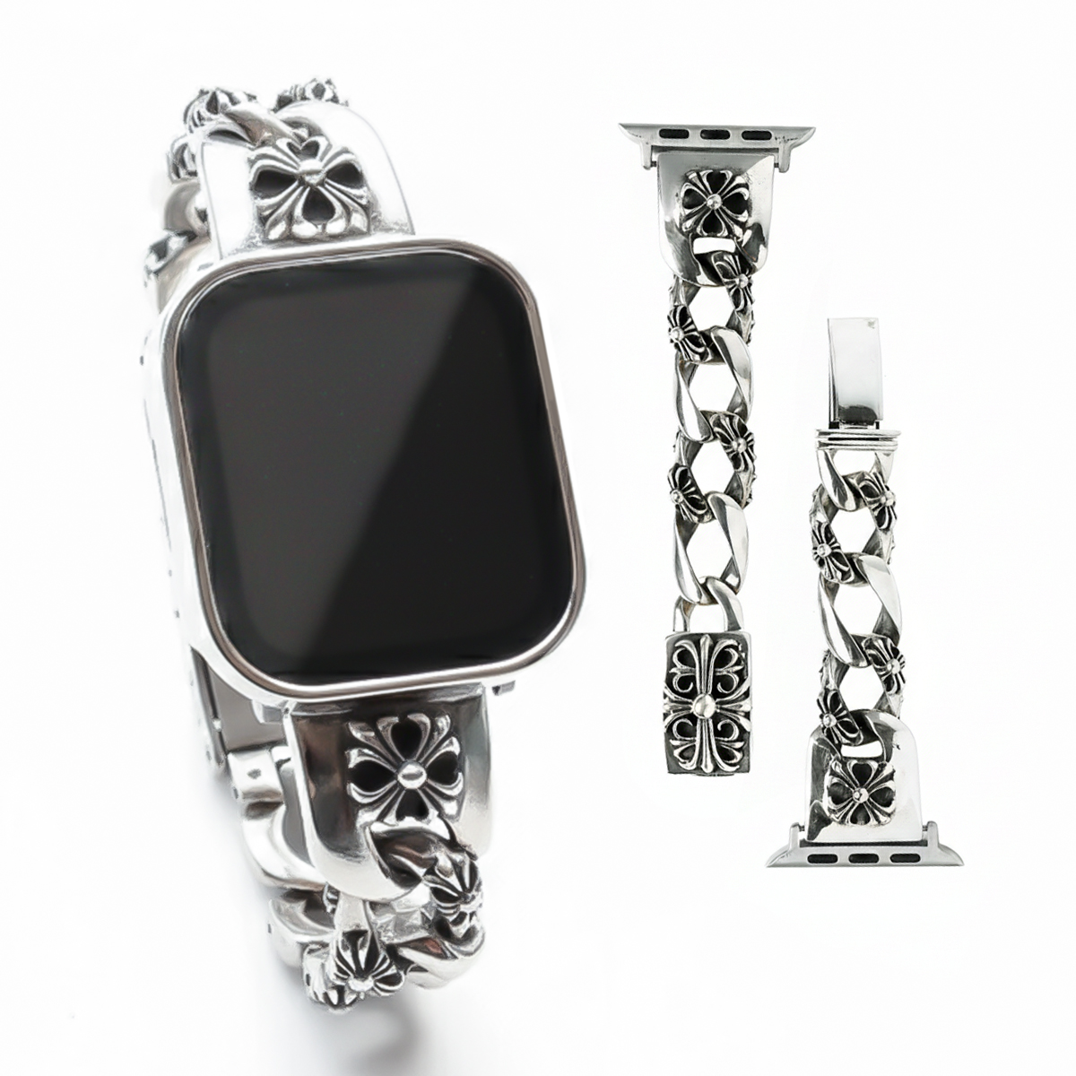 Collection of minimalist stud and hoop earrings.