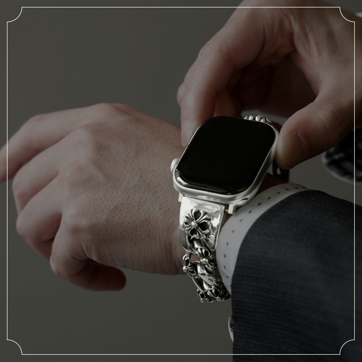 DAYSART（デイズアート） Apple Watch バンド シルバー925 チェーン