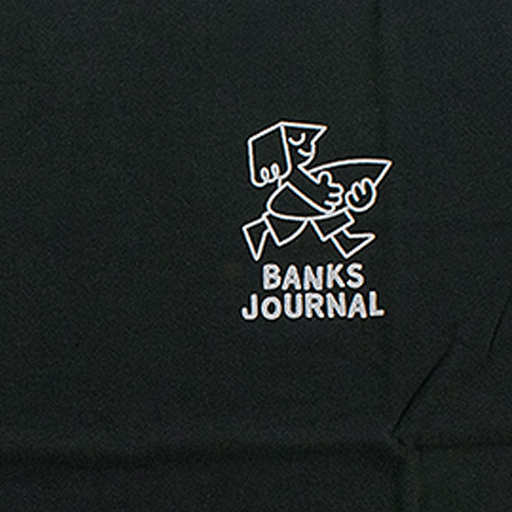BANKS ATS0885 バンクスTシャツ BLACK 新品未使用です！ Tシャツ 半袖 BCロゴプリント 黒くて厚い生地 ブラック 無地