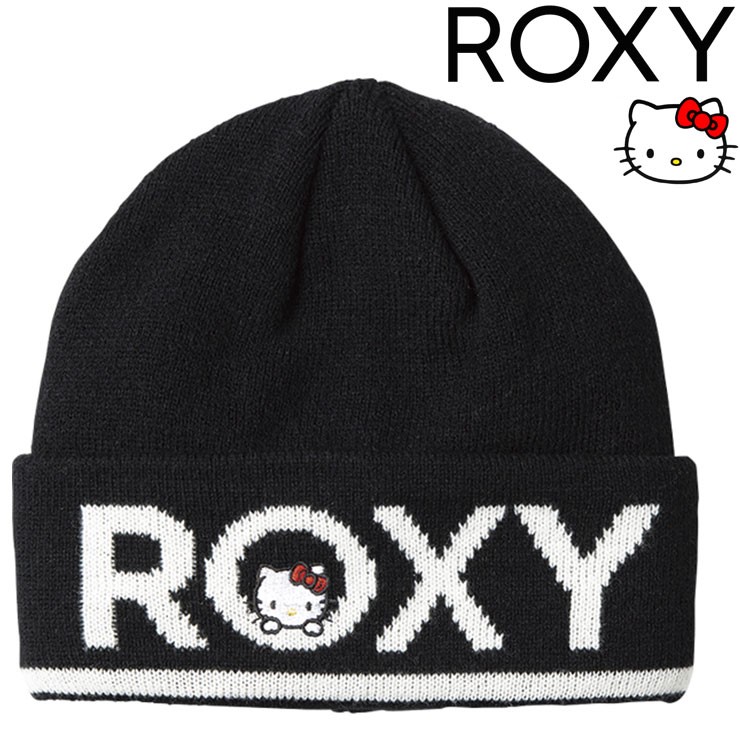 ロキシー ハローキティ ビーニー ニットCAP アジャスターバック ニット帽 フリーサイズ アウトドア 女性用 キティちゃん ROXY  RBE194330