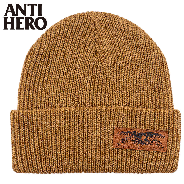 ANTIHERO（アンタイヒーロー） ニットキャップ 帽子 BEANIE スケート