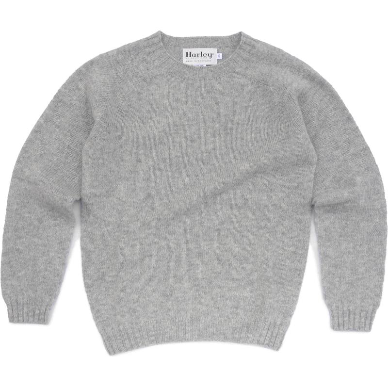 Harley of Scotland ハーレーオブスコットランド クルーネックセーター レディース サドルショルダー Saddle Shoulder  Crew Neck Sweater L2474 ウール100%