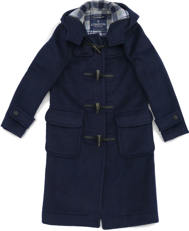 LONDON TRADITION ロンドントラディション M11 LT01 LT60 レディースダッフルコート LADIES DUFFLE COAT  メルトン ロング丈 ウール チェック