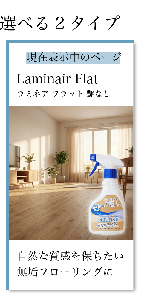 ラミネアフラットの商品ページです