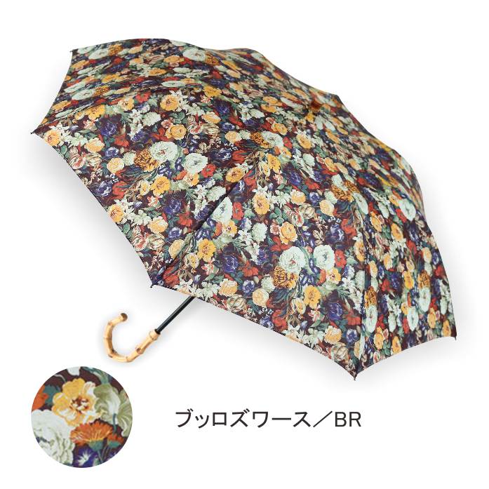 パラソル03　リバティプリント使用　晴雨兼用　日傘　【フローレットロンドン】