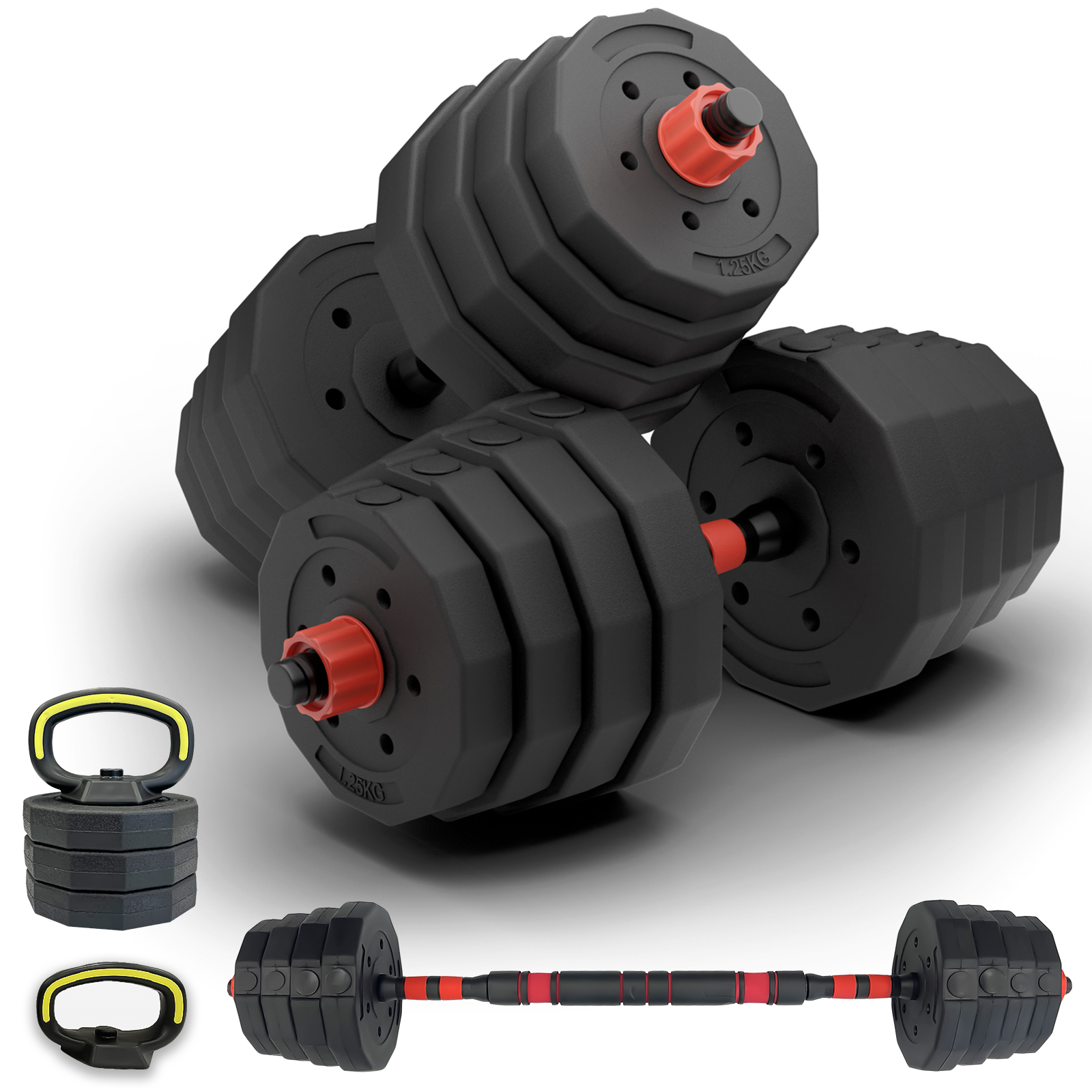 可変式　ダンベル　バーベル 30kg  worfyok  美品 可変式 ダンベル バーベル 30kg worfyok 美品 Amazon | Wolfyok