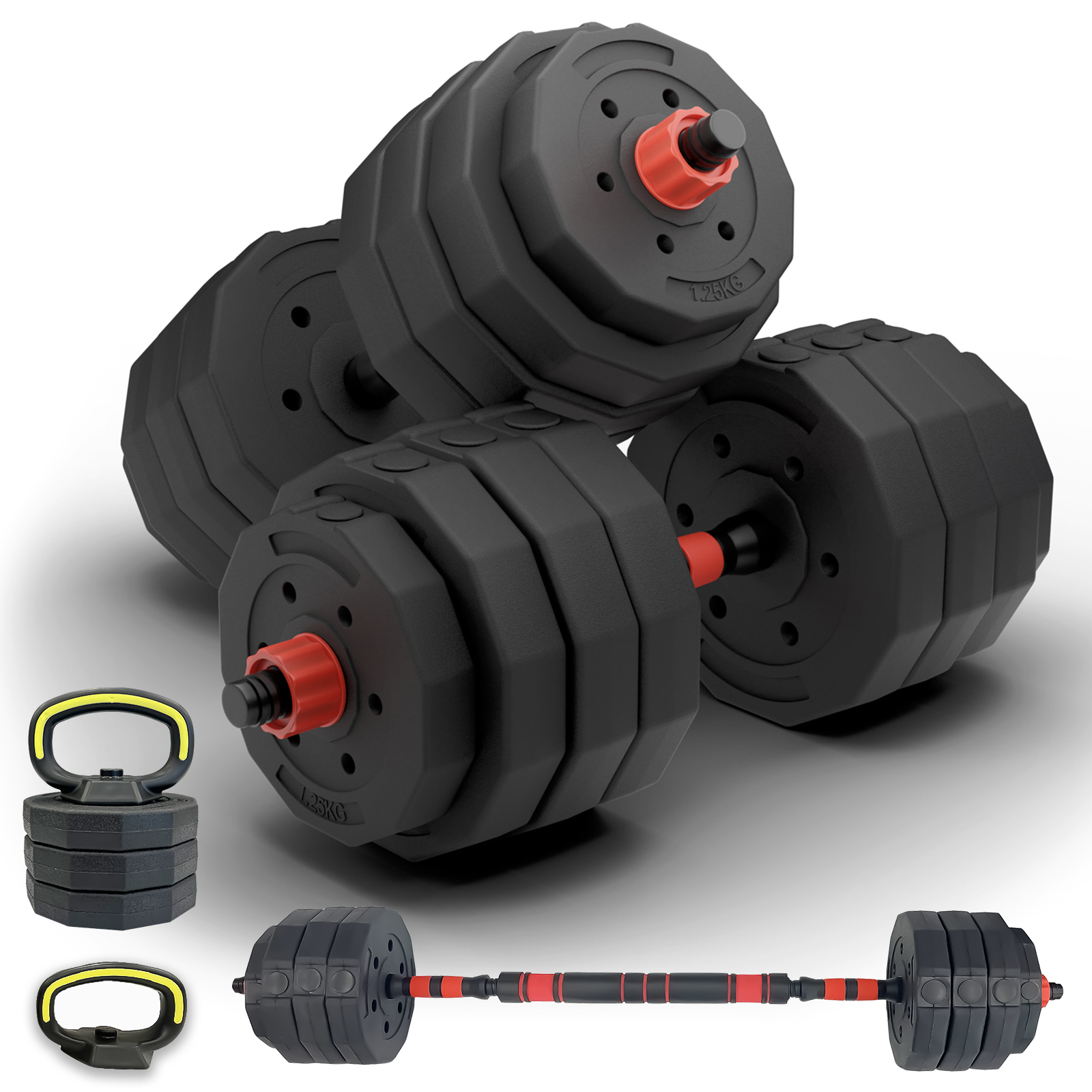 DUMBBELL 可変ダンベル 40Kg ④ TOP FILM ダンベル 可変式 40kg 40キロ 2個セット 可変式