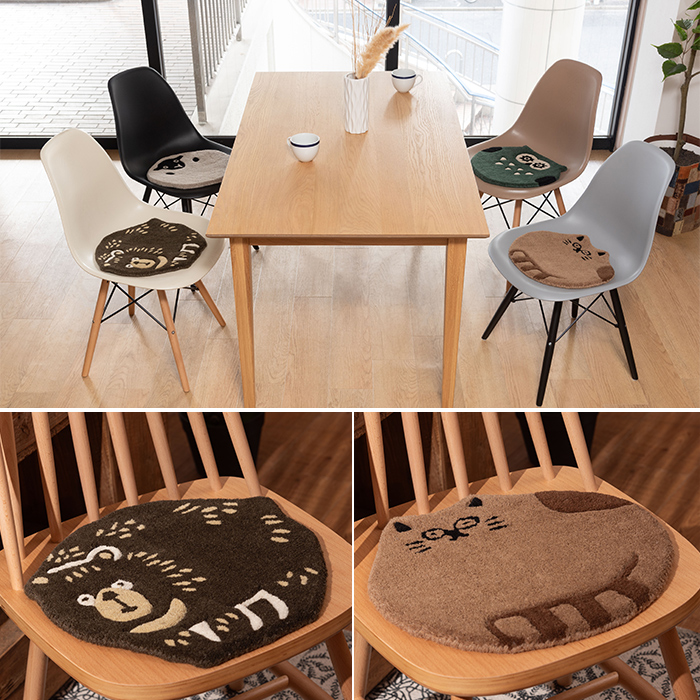 クッション 円形 35~40cm シートクッション 座布団 イス用クッション