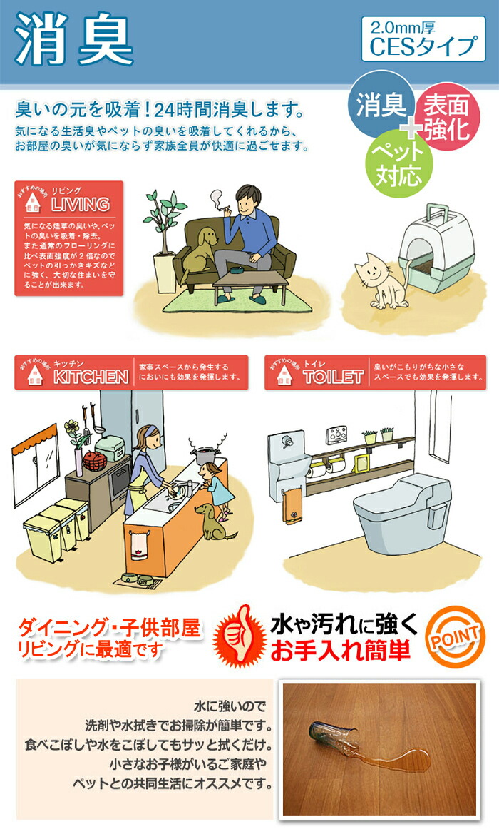 CES6217ラグ(Y) ペット用ダイニングラグカーペット 消臭クッションフロアラグ 防炎 抗菌 日本製