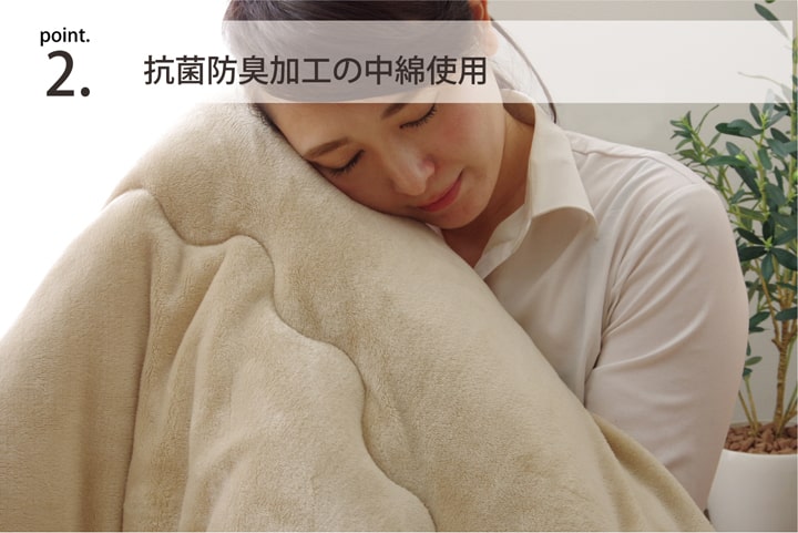 17フランIT 厚掛け(抗菌防臭) (I) こたつ布団 円形 無地 フランネル リバーシブル 掛け単品 『フランIT 抗菌防臭』 約185cm（厚掛タイプ）の画像