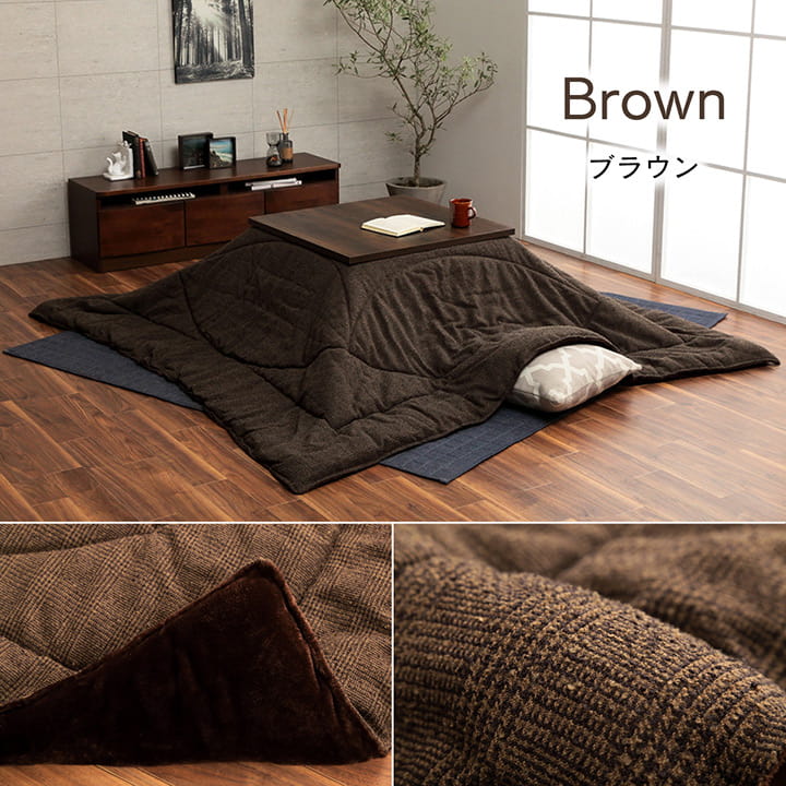 ラウル (I) こたつ布団 正方形 掛け単品 『ラウル』 約205×205cm ベージュ_6