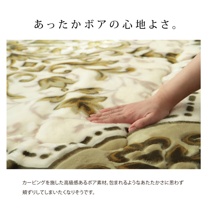 シャルマン F敷 (I) 国産固綿40mm使用 ラグ ふっくら極厚敷き布団 『シャルマン』 約195×295cmの画像