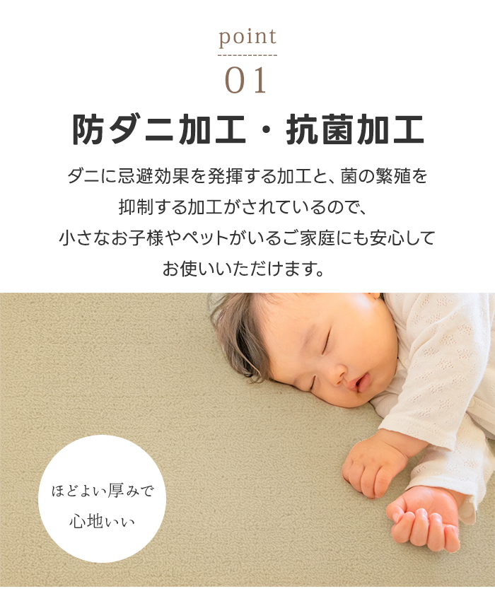 激安 6畳 カーペット 防炎 江戸間 六畳 6帖 絨毯 約261×352cm ラグ