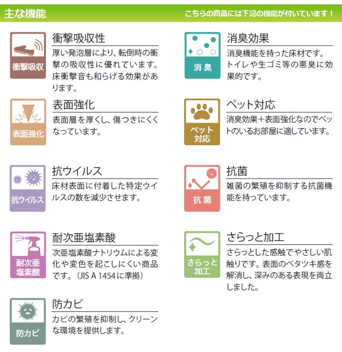 シンコール クッションフロア (Sin) 生地...の詳細画像2