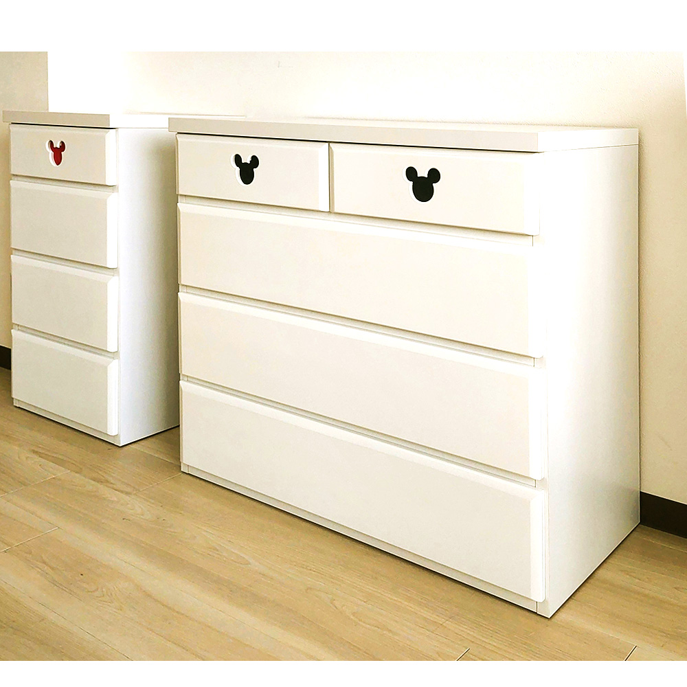 Disney（ディズニー） チェスト ミッキーモチーフ取っ手 日本製 完成品