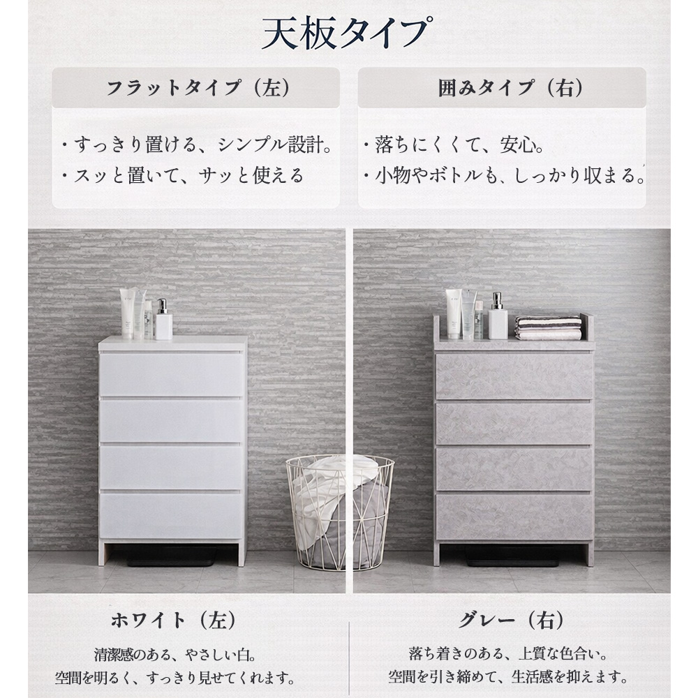 ランドリーチェスト　グレー ラタン風ランドリーチェスト(湿気や汚れに強い) - インテリアの通販