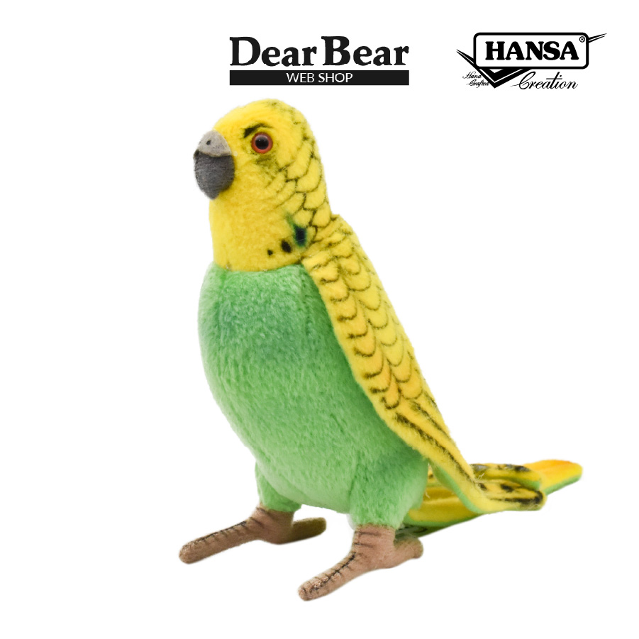 HANSA（ぬいぐるみ） BH3653 グリーンセキセイインコ HANSA