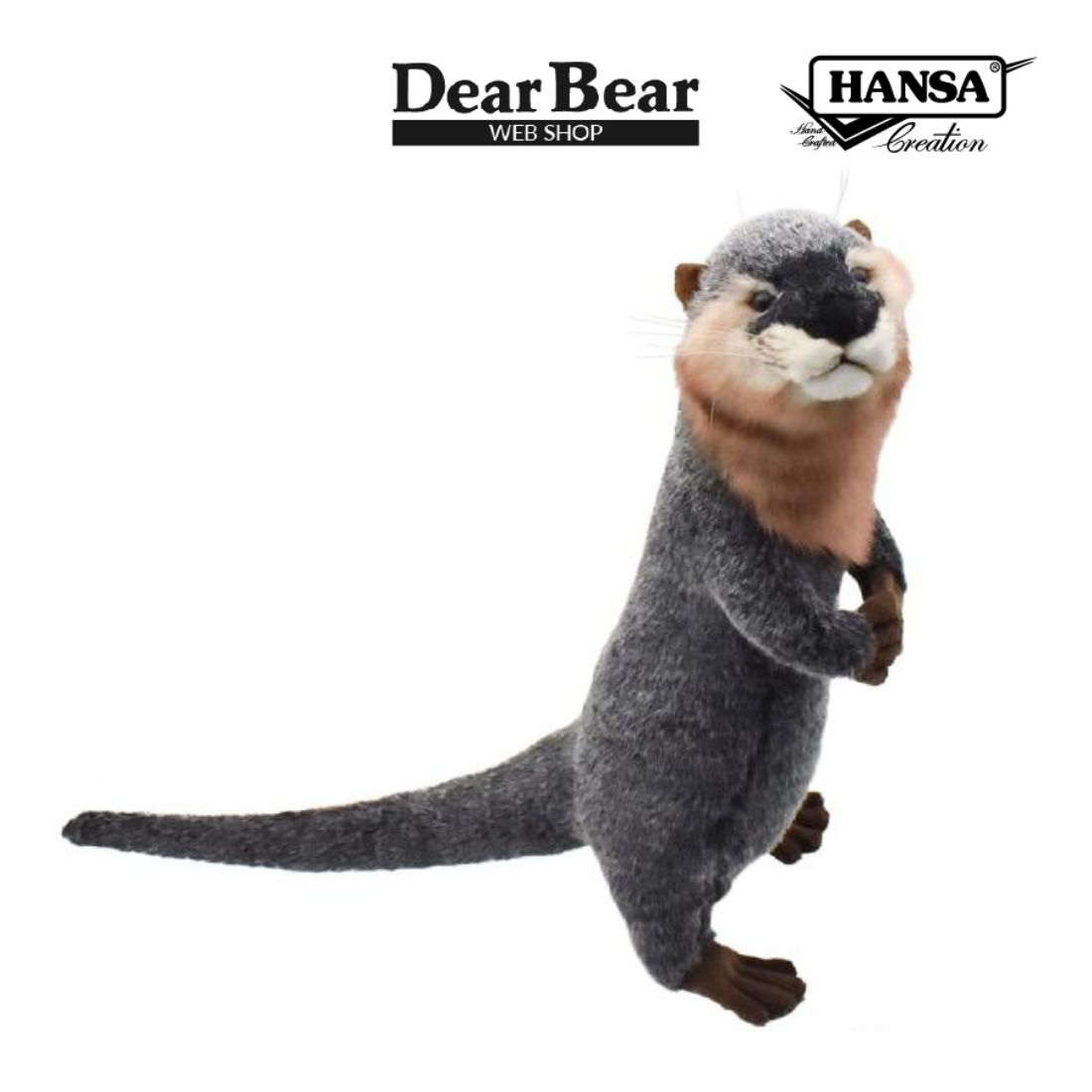 ハンサ ぬいぐるみ 3319 カワウソ かわうそ リアルアニマル 動物 獺 HANSA BH3319 カワウソ 獺 かわうそ ぬいぐるみ リアル : Dear Bear